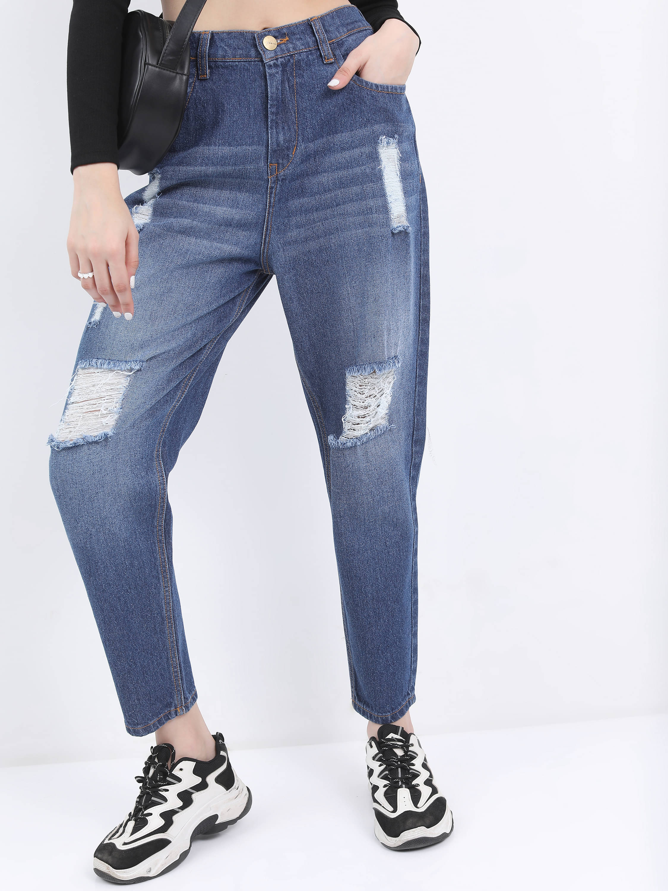     			Ketch - Blue Cotton Regular Fit Women's Jeans ( Pack of 1 )