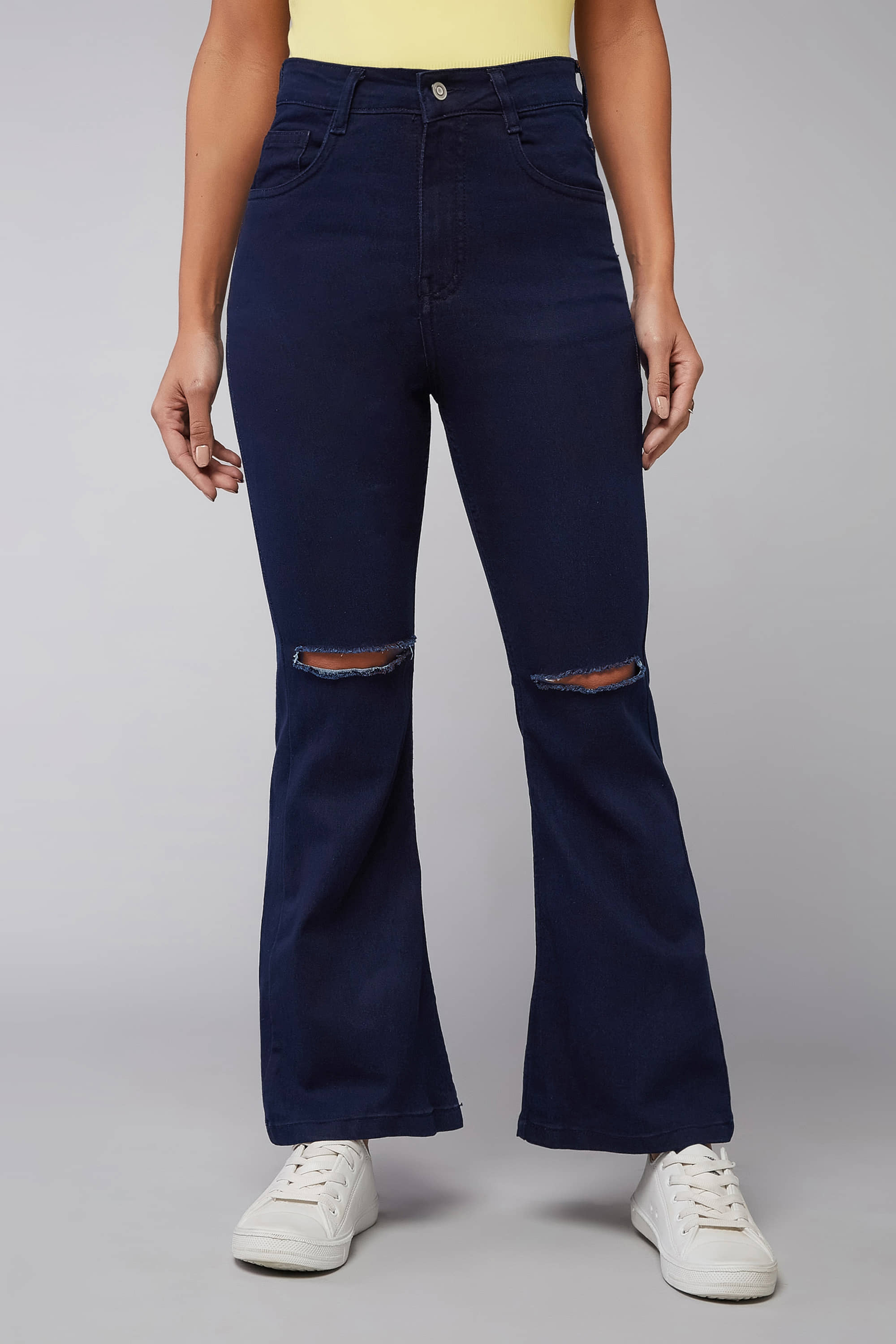 Miss Chase - Blue Denim Bootcut Women's Jeans ( Pack of 1 ) - Jeans | Buy online on ZillyBuy