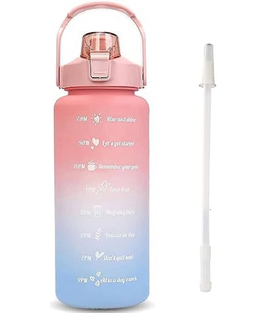 Motivational Water Bottle 900 Ml Unbreakable Water Bottle with Straw Stylish Water Bottle with Time Marker, Leakproof Wide Mouth Water Bottles for Men Home Office Gym (Multi-Color) - Stationery | Buy online on ZillyBuy