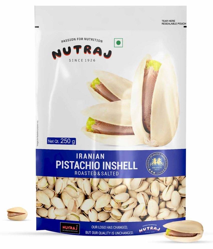 Nutraj Iranian Roasted & Salted Pistachios 250g Nutraj Iranian Roasted & Salted Pistachios 250g