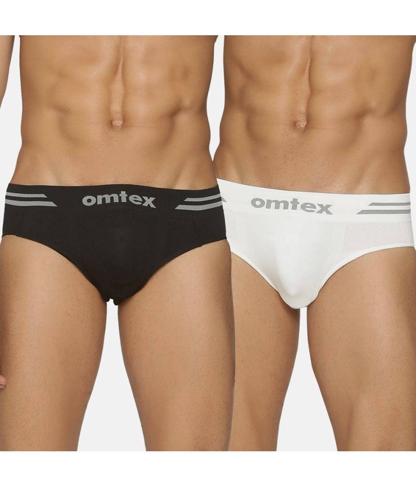 Omtex Pack of 2 Spandex Briefs For Men's ( Multicolor ) Omtex Pack of 2 Spandex Briefs For Men's ( Multicolor )