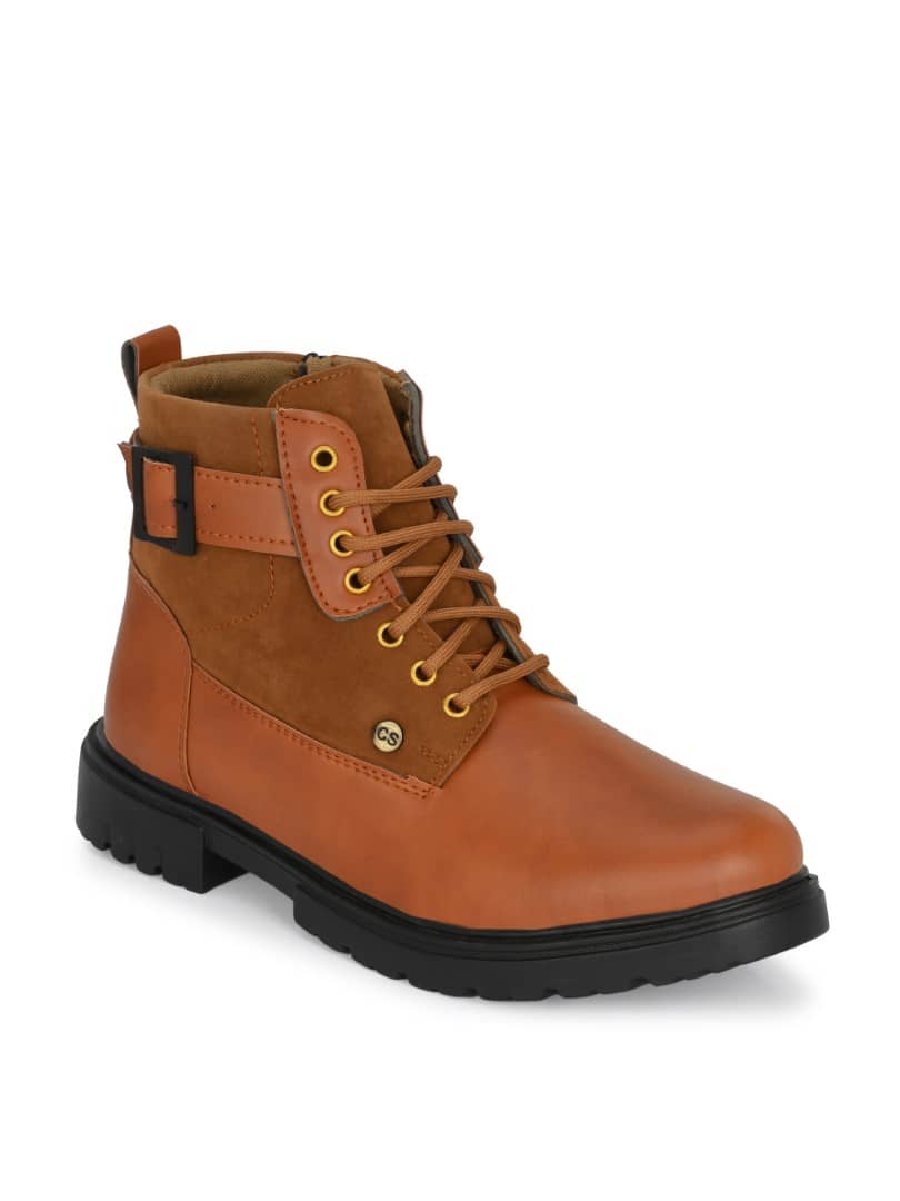 Rising Wolf Tan Men's Casual Boots
