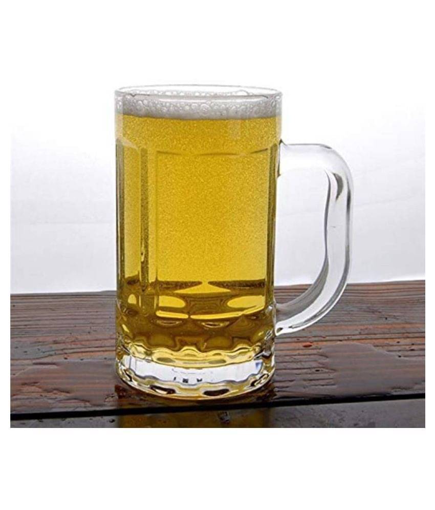     			Somil Stylish Glass Glass Beer Glasses & Mug 400 ml ( Pack of 1 )