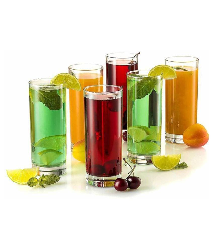     			Somil Stylish Glass Glass Glasses Set 250 ml ( Pack of 6 )