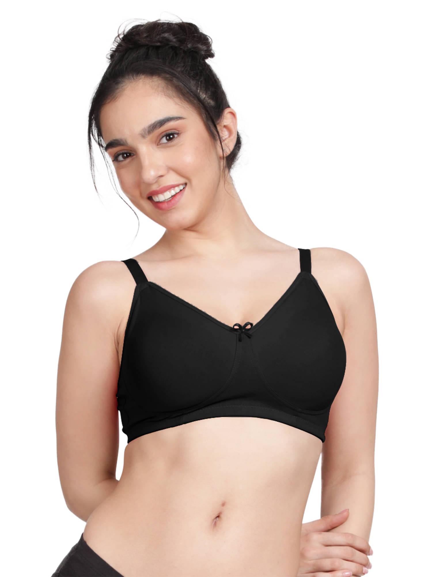     			Susie Cotton Blend Women's Everyday Bra ( Black ) EF002-BlackBeauty