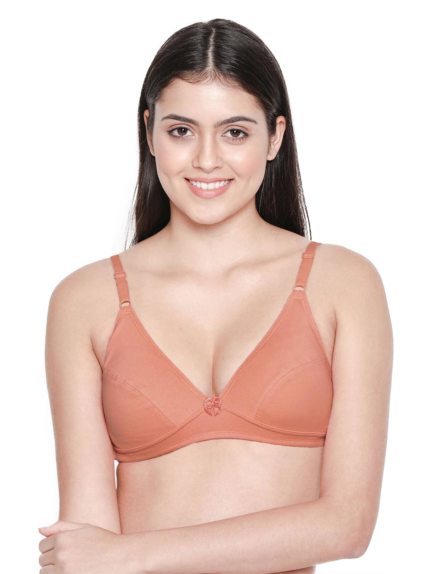     			Susie Cotton Blend Women's Plunge Bra ( Pink ) DIP1005-RoseDawn