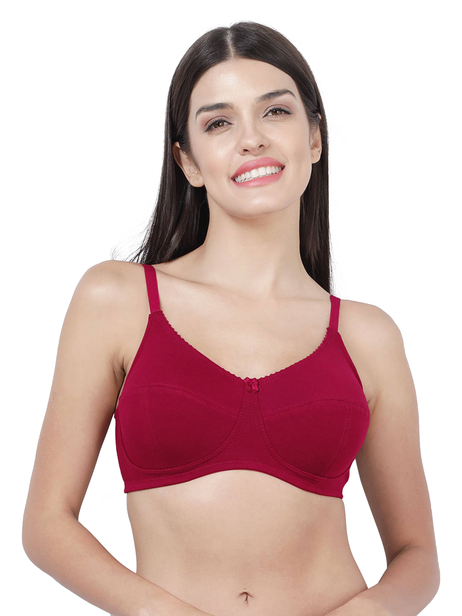     			Susie Cotton Blend Women's Everyday Bra ( Red ) DI1006-BeetRed
