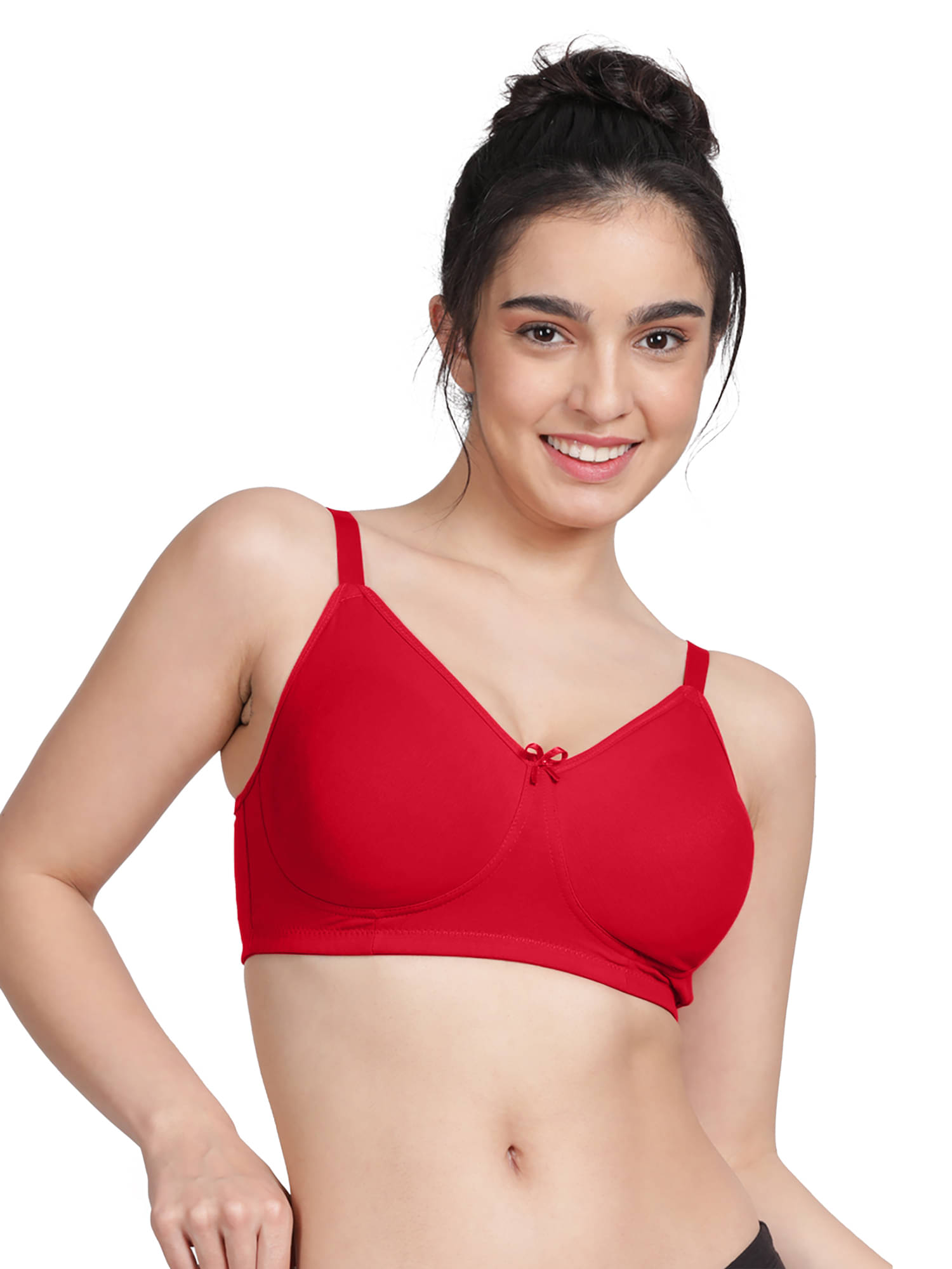     			Susie Cotton Blend Women's Everyday Bra ( Red ) EF002-FieryRed