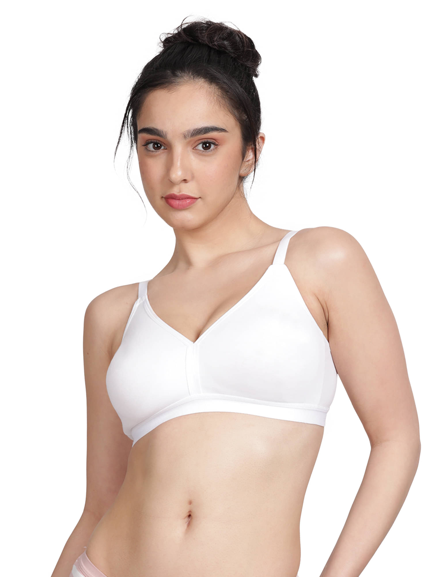 Susie Cotton Blend Women's Everyday Bra ( White ) EF006-White     			Susie Cotton Blend Women's Everyday Bra ( White ) EF006-White