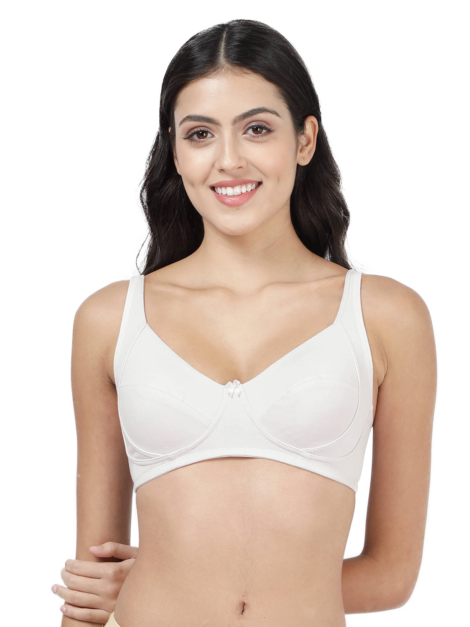 Susie Cotton Blend Women's Everyday Bra ( White ) DI1007-White     			Susie Cotton Blend Women's Everyday Bra ( White ) DI1007-White