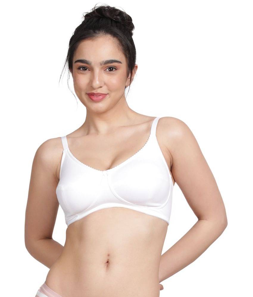 Susie Cotton Blend Women's Plunge Bra ( White ) DI1006-Brightwhite     			Susie Cotton Blend Women's Plunge Bra ( White ) DI1006-Brightwhite