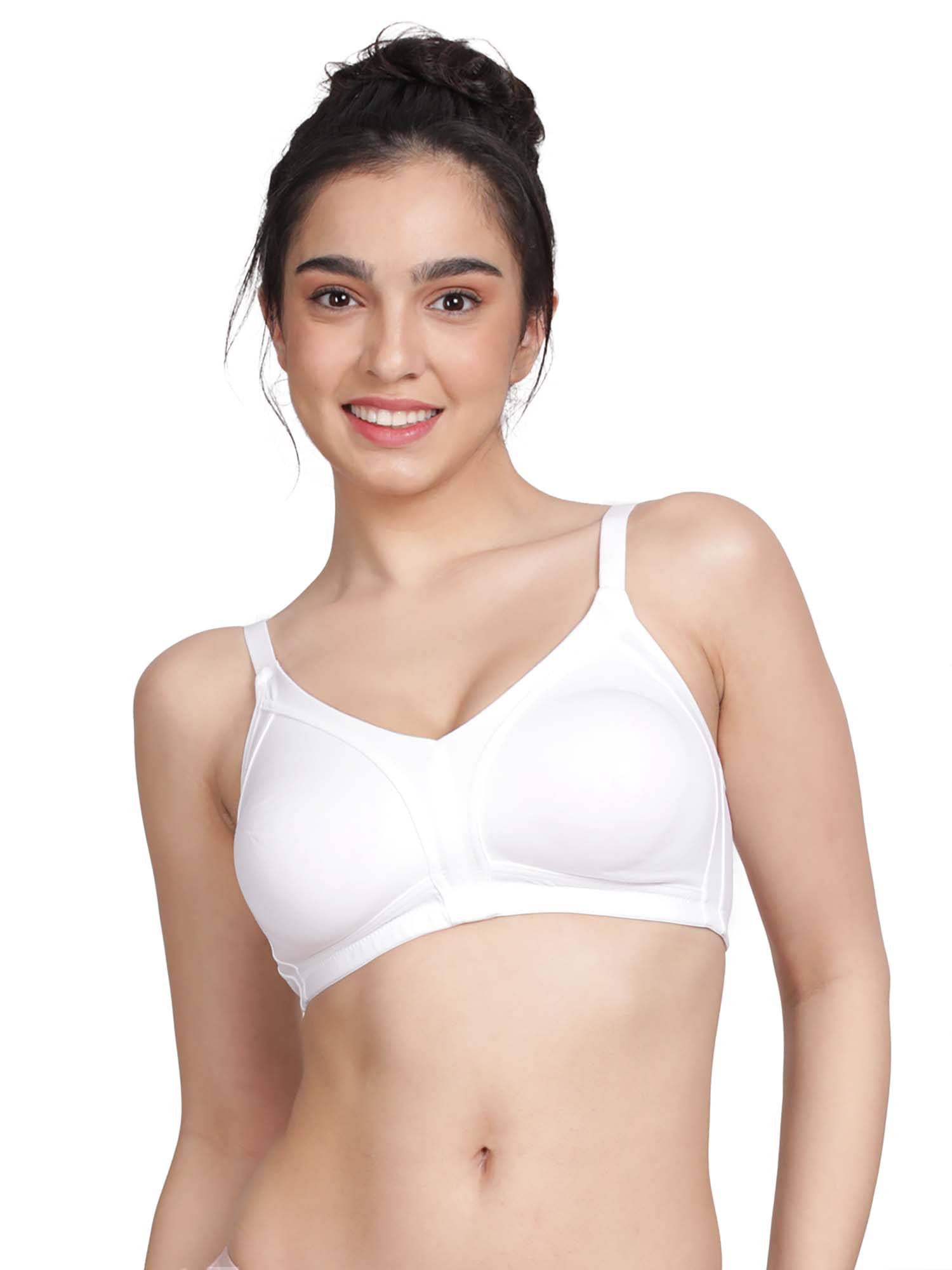 Susie Cotton Blend Women's Minimizer Bra ( White ) EF005-White     			Susie Cotton Blend Women's Minimizer Bra ( White ) EF005-White
