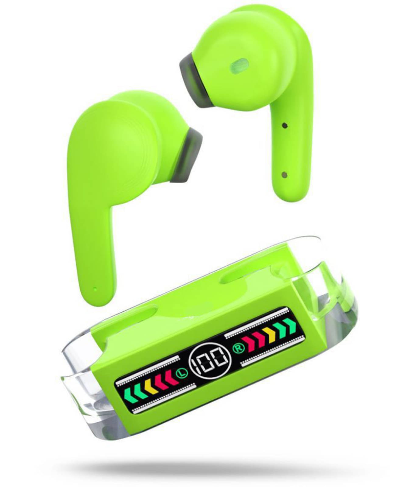     			VERONIC Max Bluetooth True Wireless (TWS) In Ear 30 Hours Playback Powerfull bass,Fast charging IPX4(Splash & Sweat Proof) Green