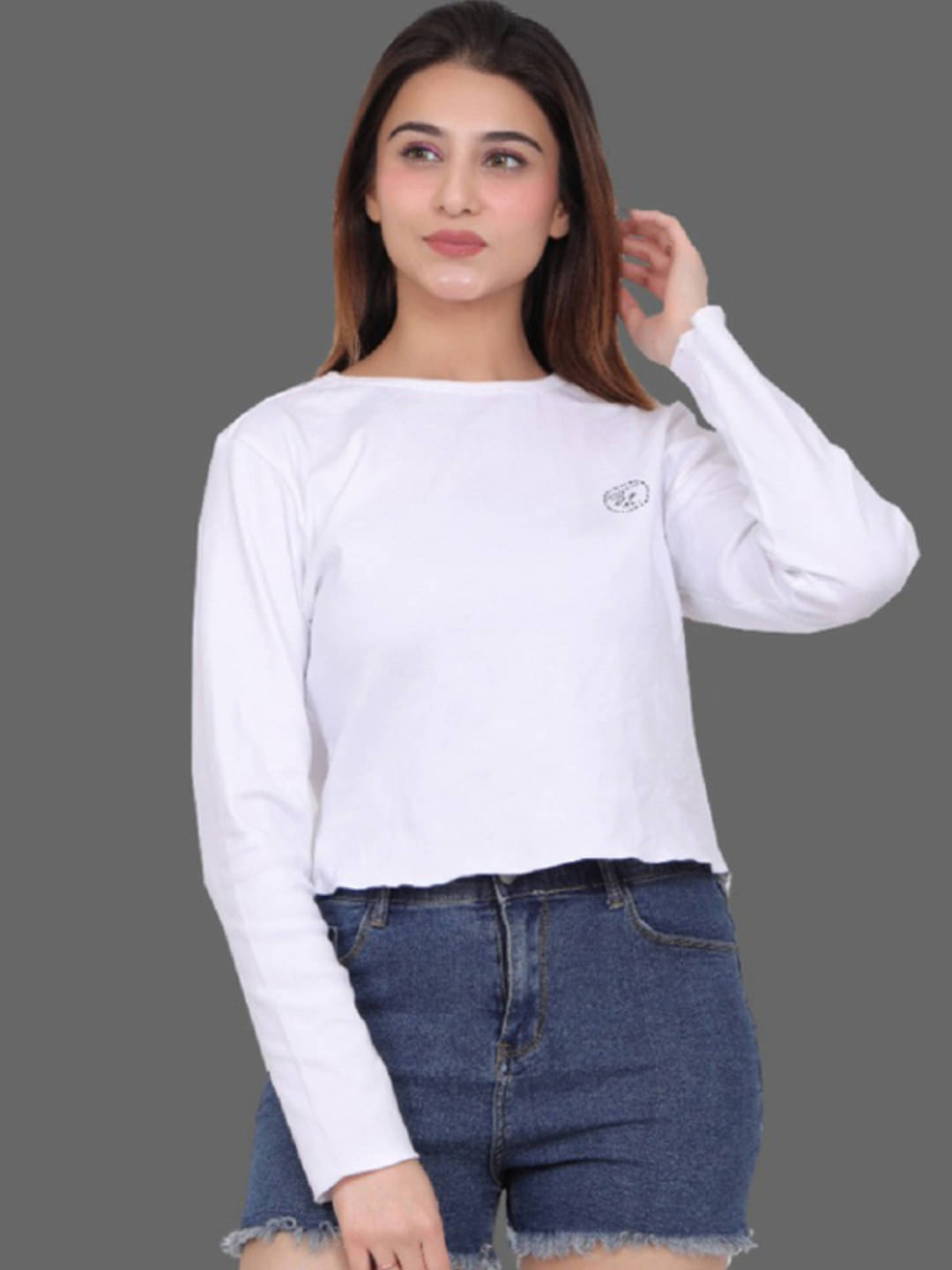 BELLAFINO Women's Cotton Regular Top ( White ) BELLAFINO Women's Cotton Regular Top ( White )