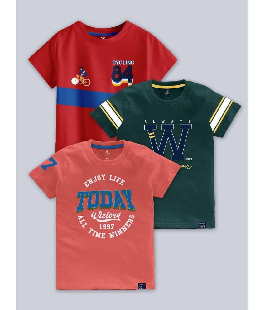 CODEZ Pack of 1 Boys Cotton Blend Polo T-Shirt ( Multicolor )