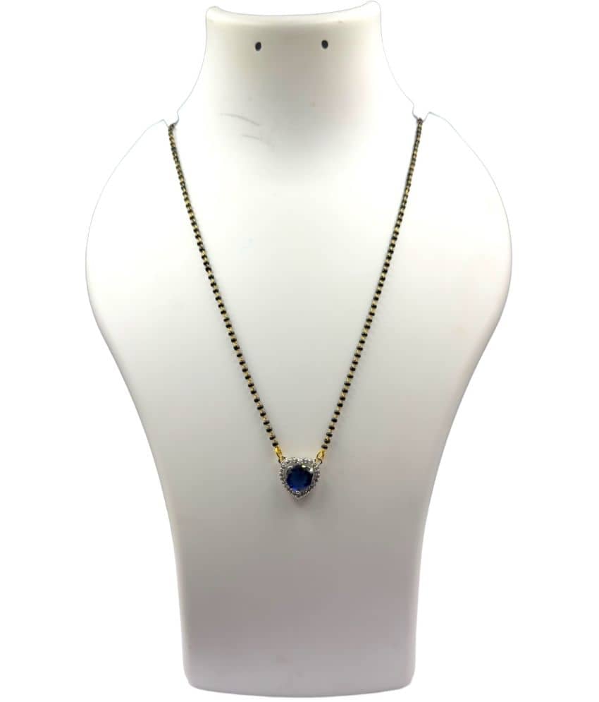 Charms Blue Mangalsutra ( Pack of 1 )
