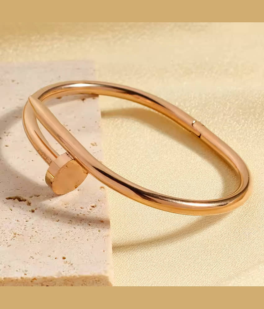 FASHION FRILL Rose Gold Bracelet ( Pack of 1 ) - Bangles & Bracelets | Buy online on ZillyBuy