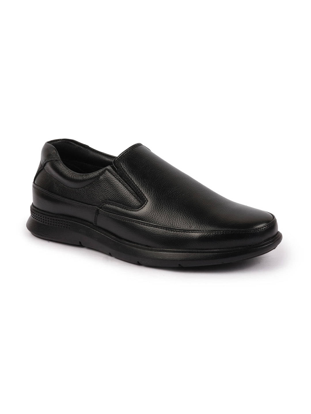     			Fausto Black Men's Slip On Formal Shoes