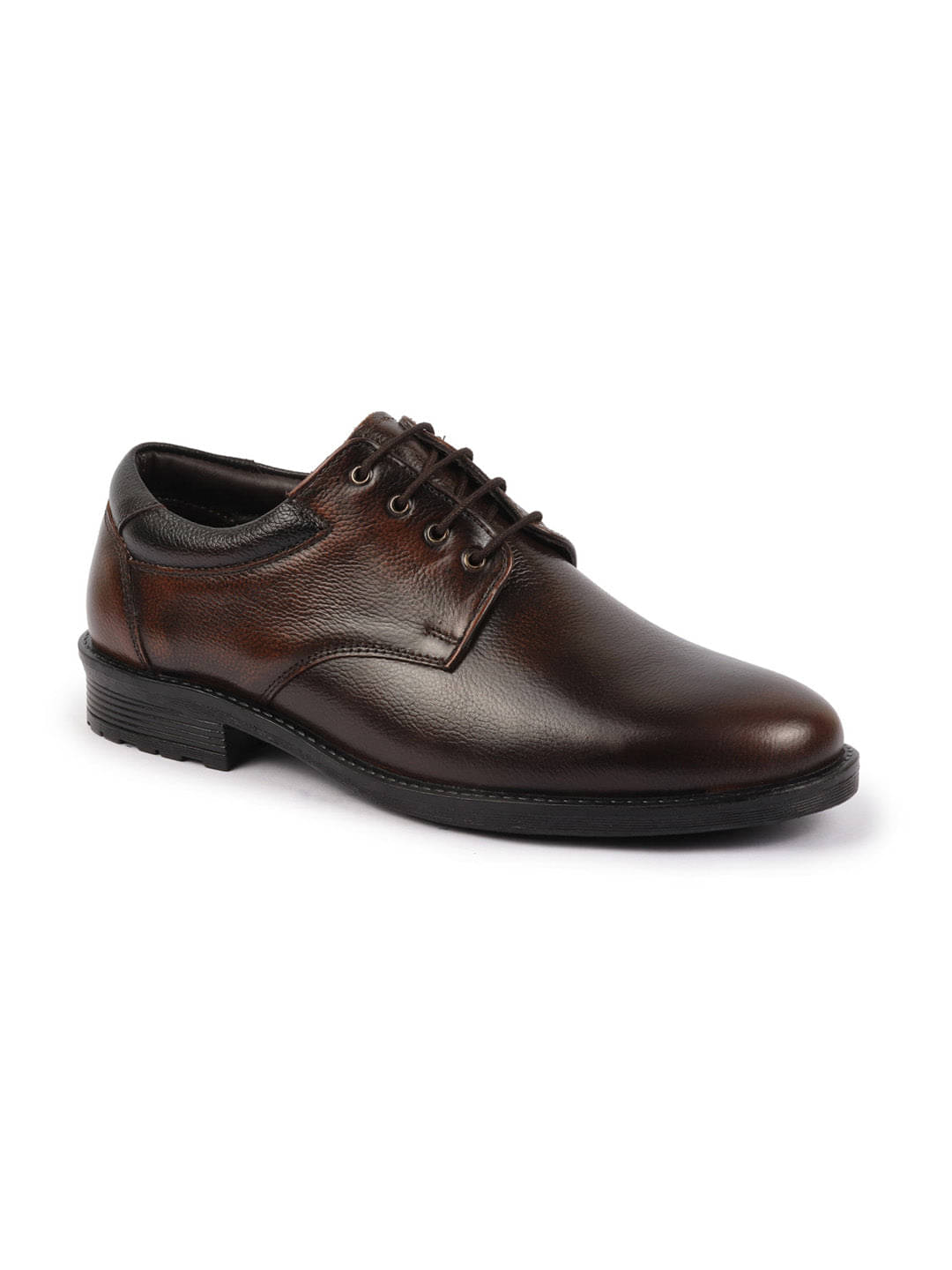     			Fausto Brown Men's Derby Formal Shoes