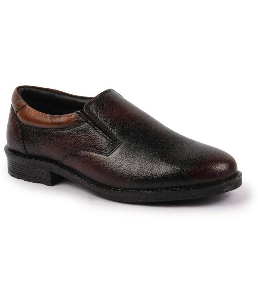 Fausto Brown Men's Slip On Formal Shoes Fausto Brown Men's Slip On Formal Shoes