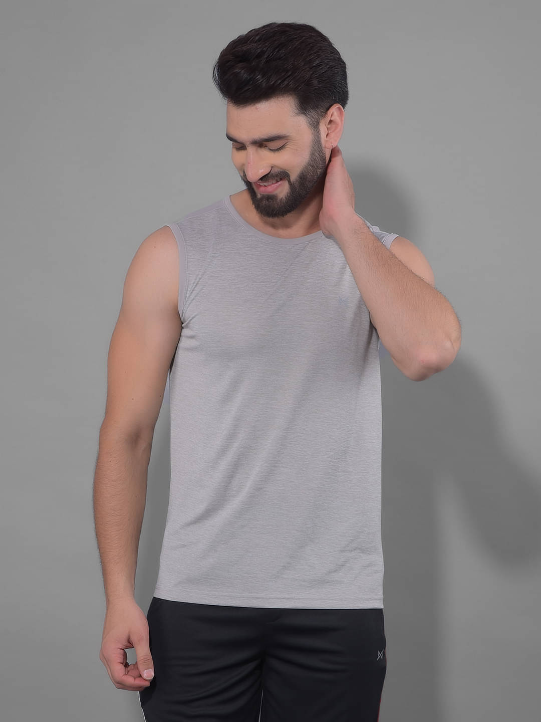 Force NXT Grey Polyester Regular Fit Men's Sports T-Shirt ( Pack of 1 ) Force NXT Grey Polyester Regular Fit Men's Sports T-Shirt ( Pack of 1 )