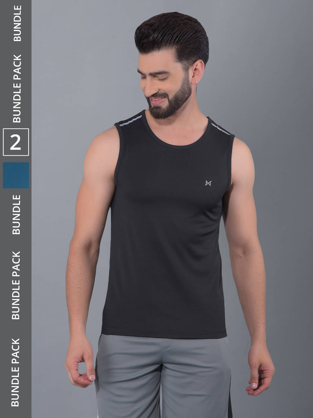 Force NXT Multicolor Polyester Regular Fit Men's Sports T-Shirt ( Pack of 2 ) Force NXT Multicolor Polyester Regular Fit Men's Sports T-Shirt ( Pack of 2 )