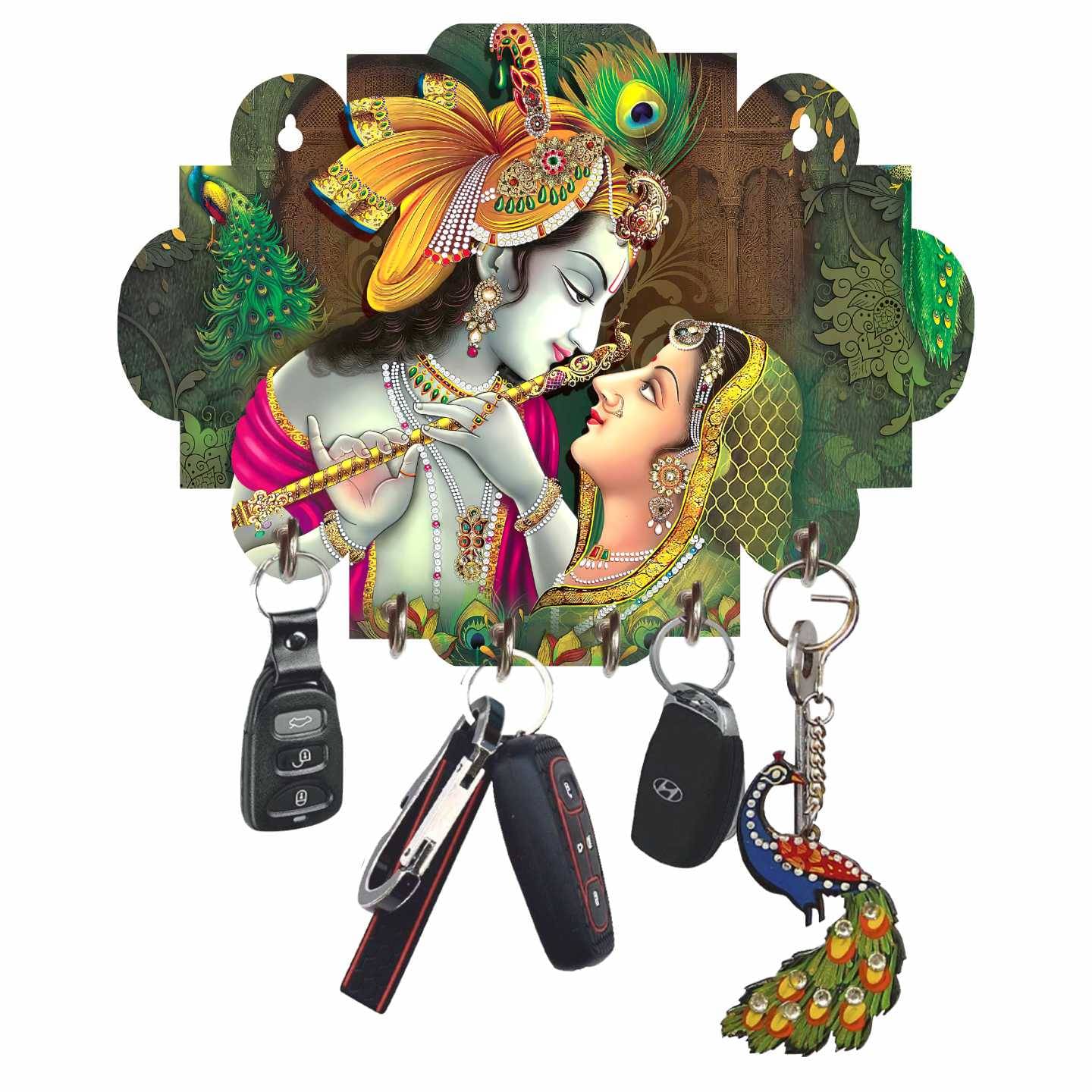     			LCUPR Multicolour Wood Key Holder - Pack of 1