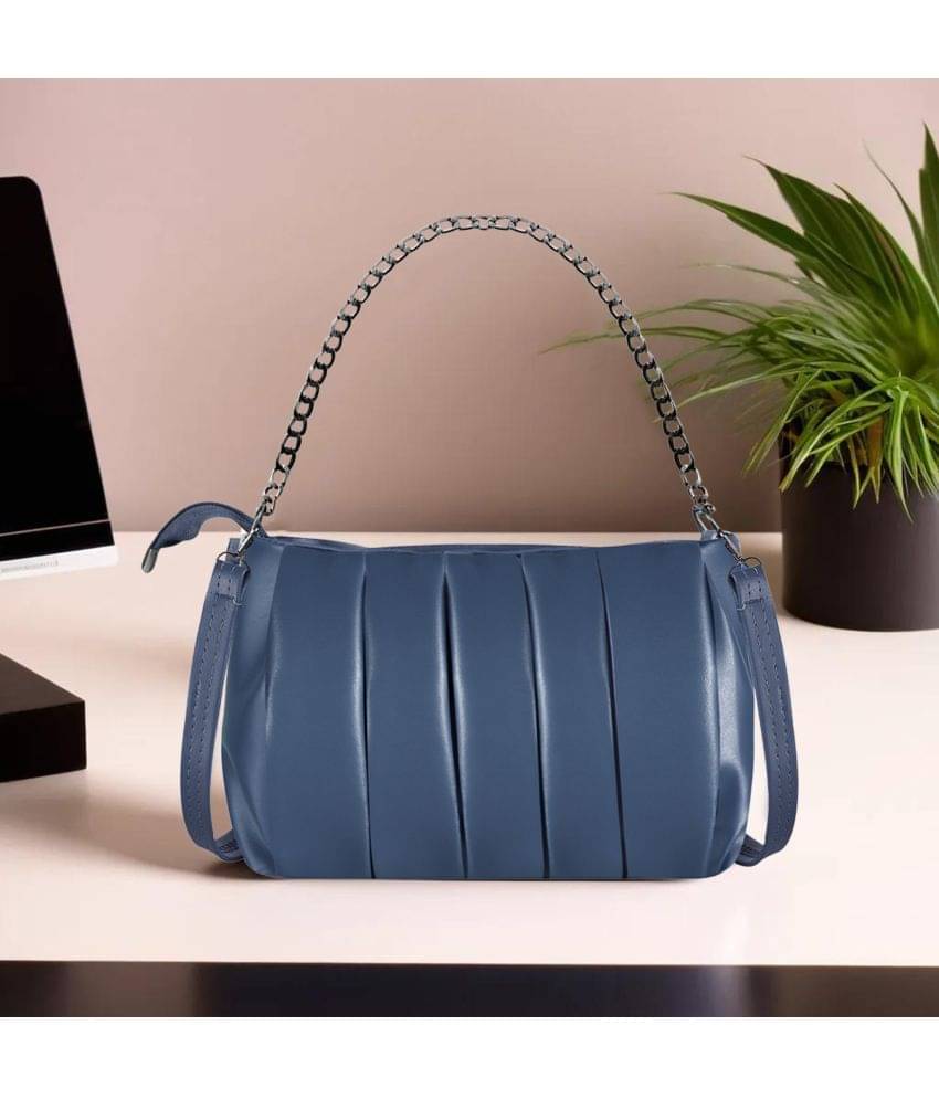     			Lorem Handheld Faux Leather Set of 1 ( Blue )