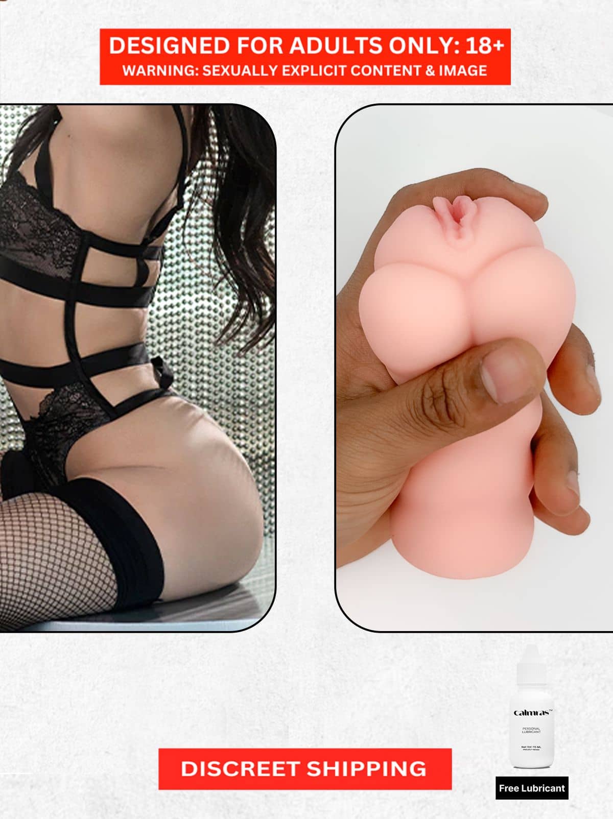 Naughty Nights Jumbo Cup Pussy Masturbator Sex Toy | Real Color Silicone Realistic Masturbation Cup Sex Toy For Men