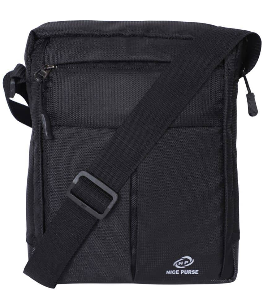 Nice Purse Black Solid Messenger Bag - Handbags | Buy online on ZillyBuy