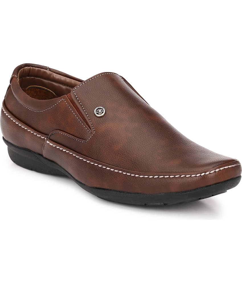 RL Rocklin Men Brown Men's Slip On Formal Shoes - Formal Shoes | Buy online on ZillyBuy
