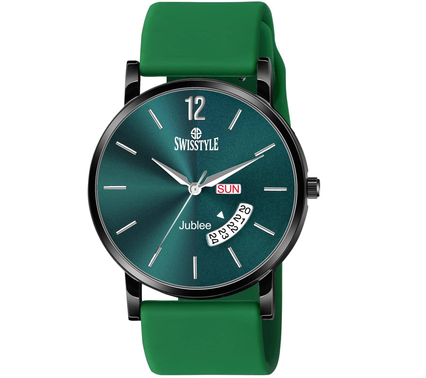     			Swisstyle Green Silicon Analog Men's Watch