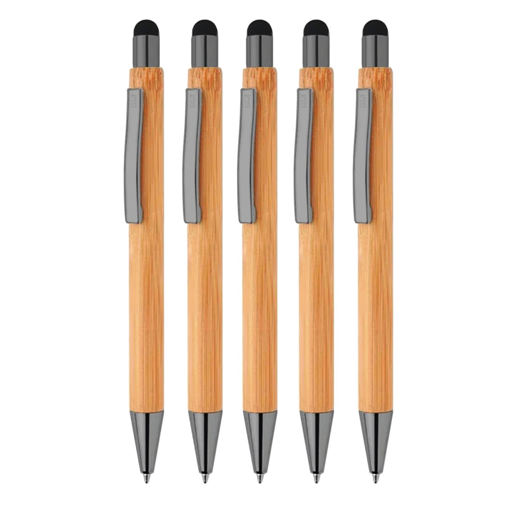 UJJi Real Bamboo Pen with Stylus for Touch Screen Ball Pen