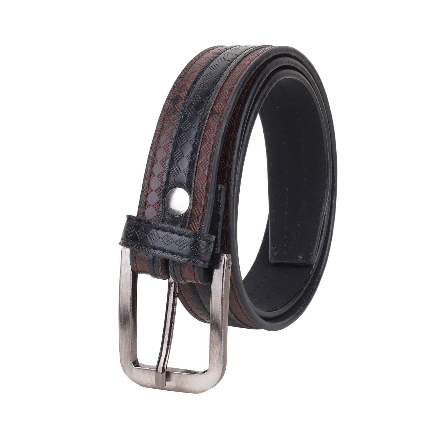Zacharias Boy's Synthetic Leather Belt for kids kb_22 (Brown & Black; 6-10 Years) (Pack of 1) - Jewellery Sets | Buy online on ZillyBuy