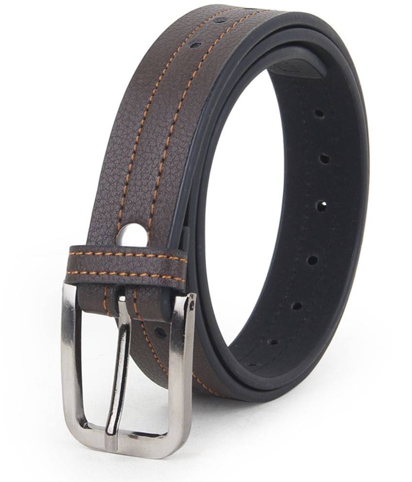     			Zacharias Boy's Synthetic Leather Belt for kids (Pack of 1) (kb-21_Black) (6-10 Years)