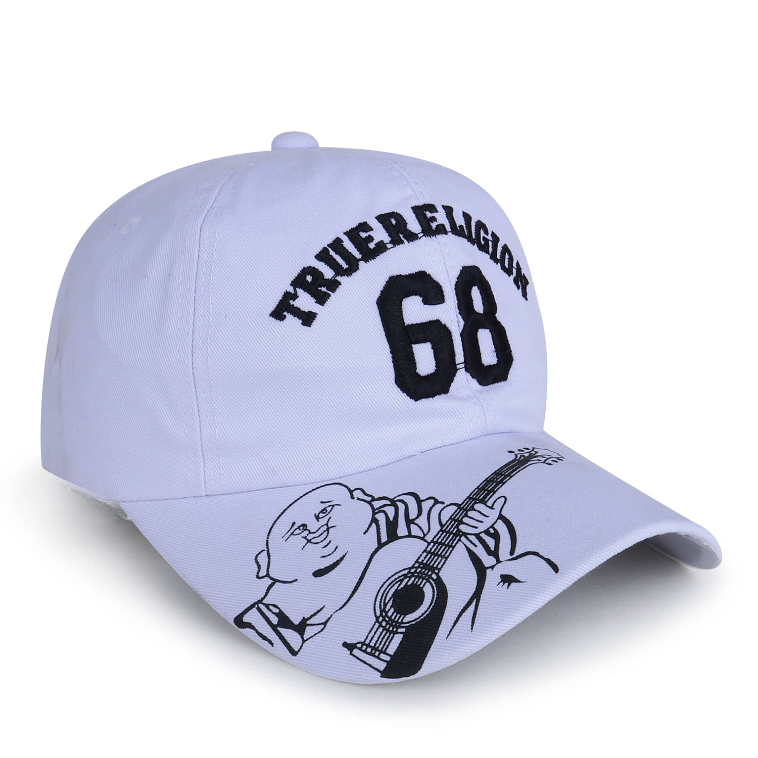 Zacharias White Cotton Men's Cap ( Pack of 1 )