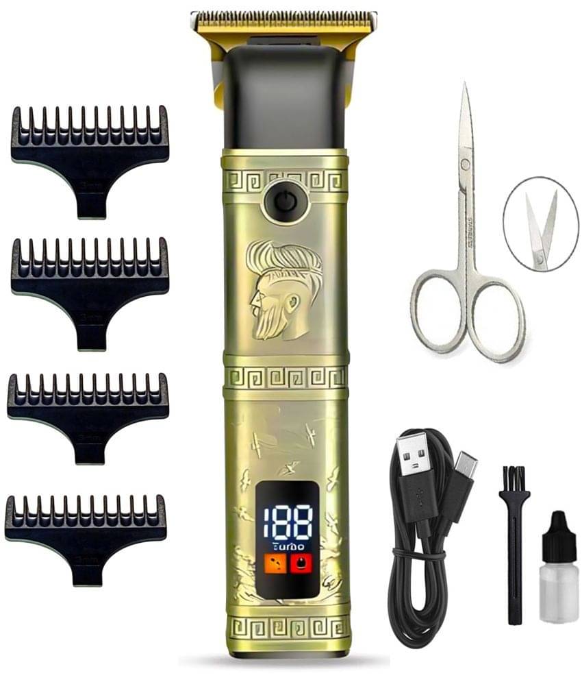    			geemy LED DISPLAY Buddha Multicolor Cordless Beard Trimmer With 45 minutes Runtime
