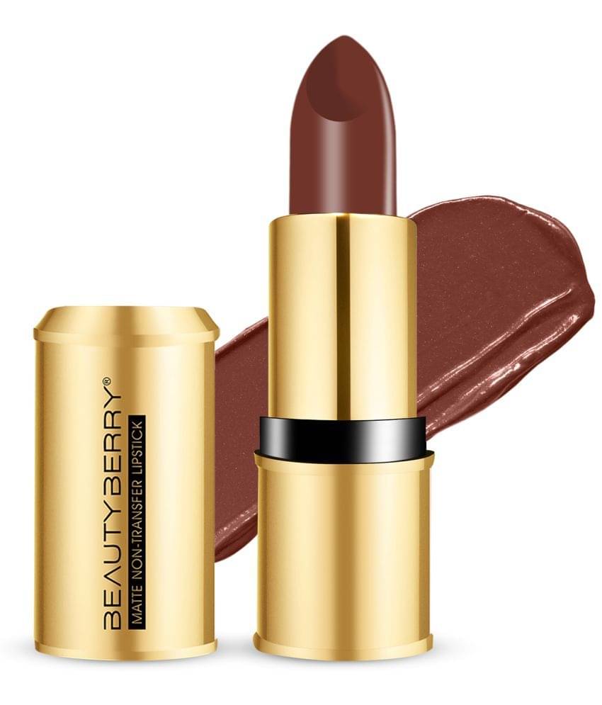     			Beauty Berry Bold Babe Non-Transfer Matte Lipstick 4g, Bronze (Shade - 12)