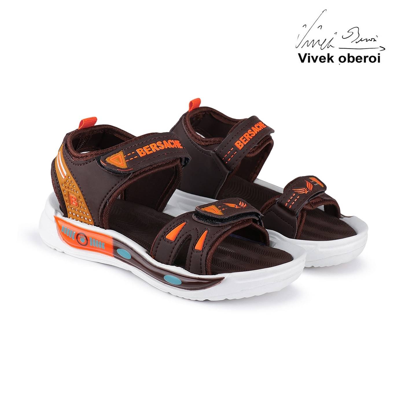     			Bersache Lightweight Stylish Sandal With High Quality Sole For Kids (Brown)