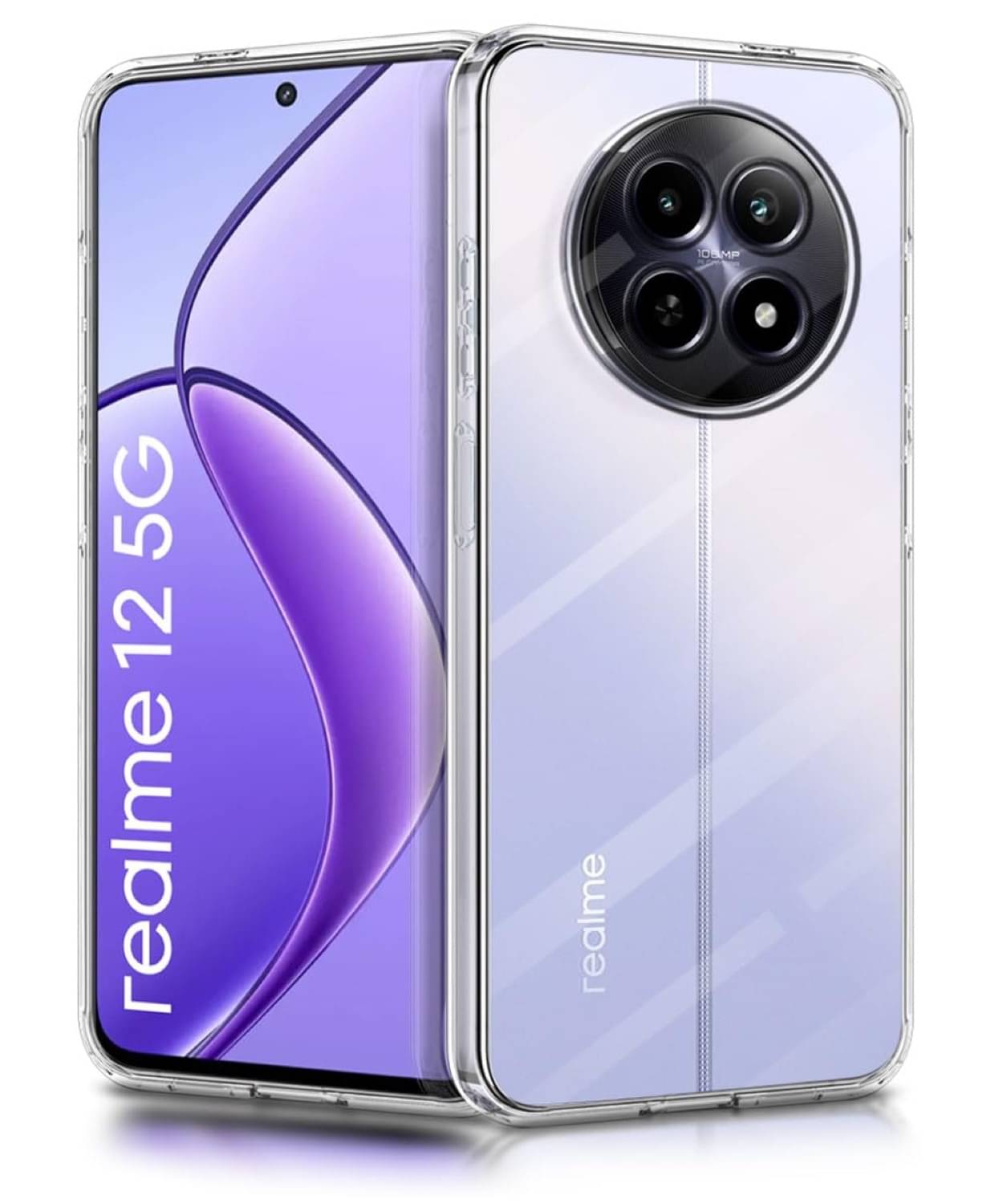     			Case Vault Covers Silicon Soft cases Compatible For Silicon Realme 12x 5g ( Pack of 1 )