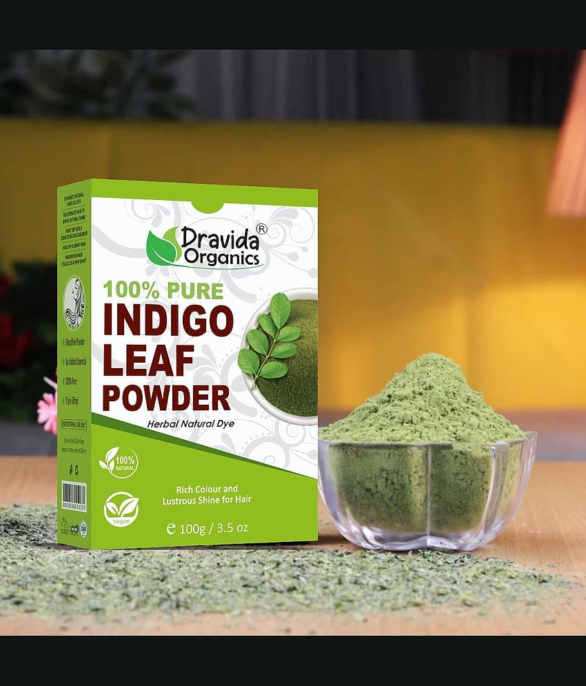 Dravida Organics Indigo Powder for black hair Henna 100 g