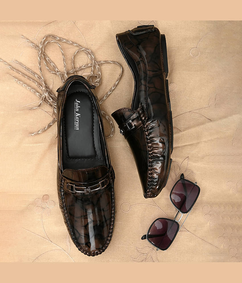 John Karsun Brown Men's Snaffle - Formal Shoes | Buy online on ZillyBuy