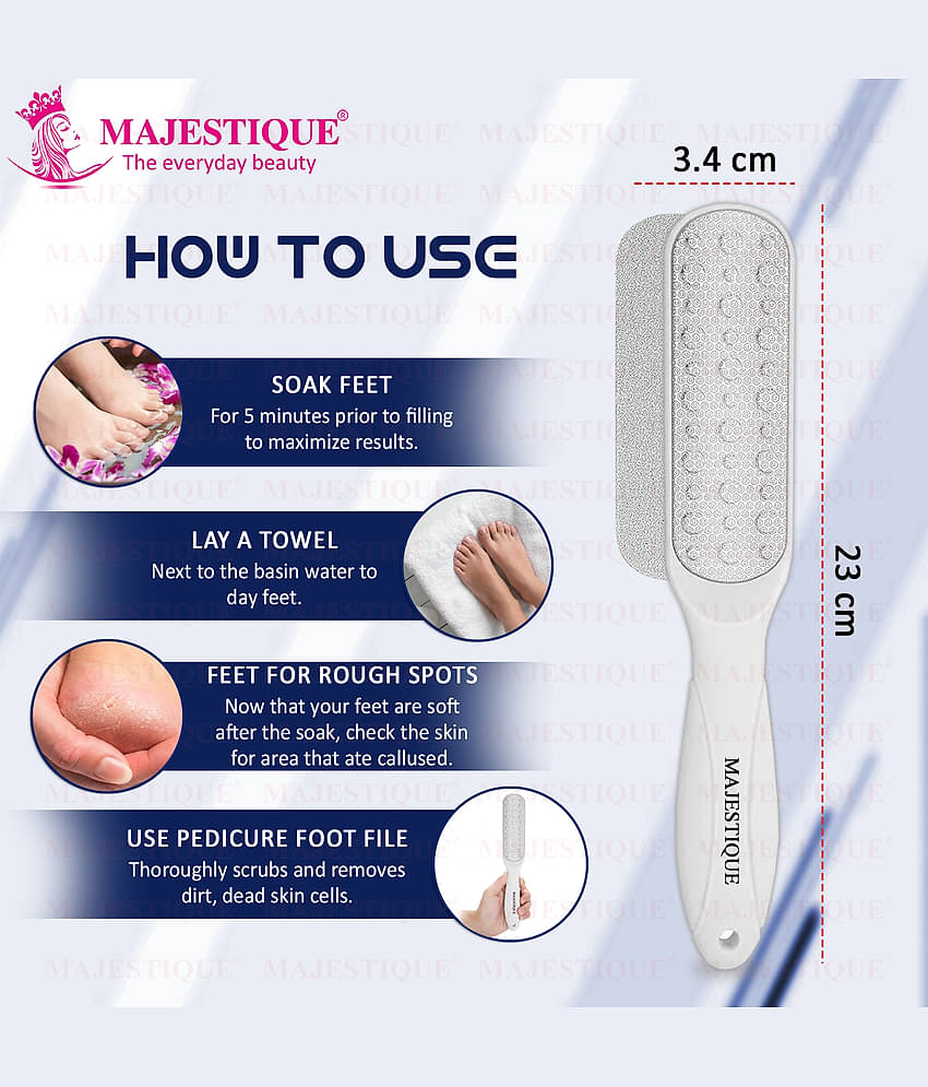 Majestique Callus Remover Foot Scrubber Foot Files Dead Skin Callus Rasp Scrubber (Multicolor)