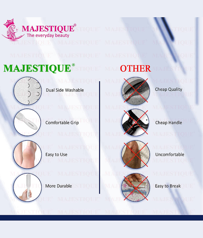Majestique Callus Remover Foot Scrubber Foot Files Dead Skin Callus Rasp Scrubber (Multicolor)