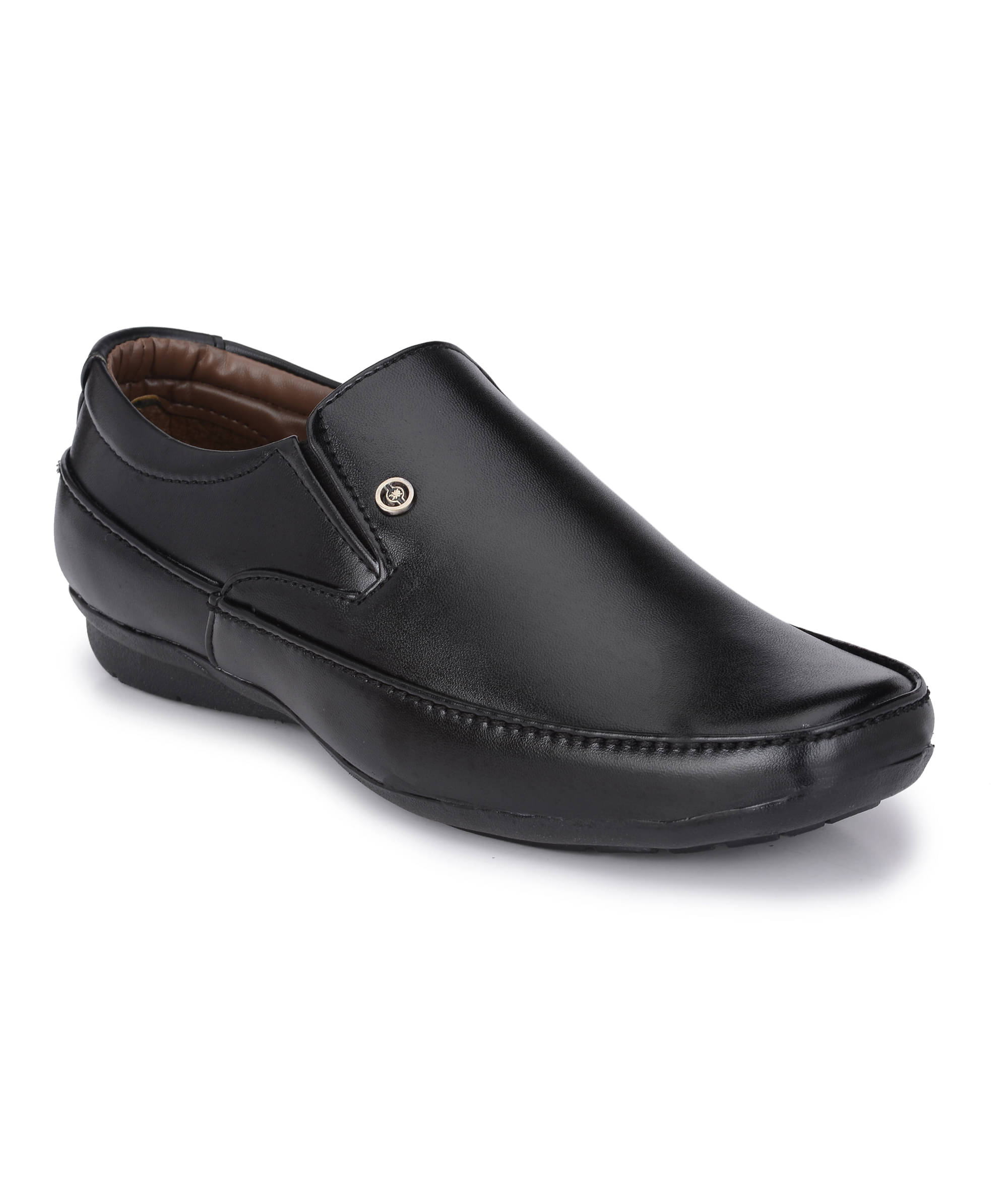     			RL Rocklin Men Black Men's Slip On Formal Shoes