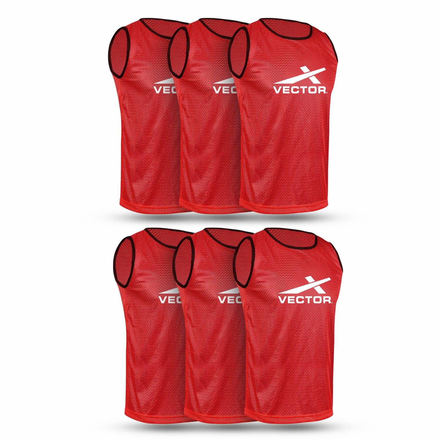 VECTOR X VX-BIBS Pack of 6 Small Football, Hockey Bib (Blue) VECTOR X VX-BIBS Pack of 6 Small Football, Hockey Bib (Blue)