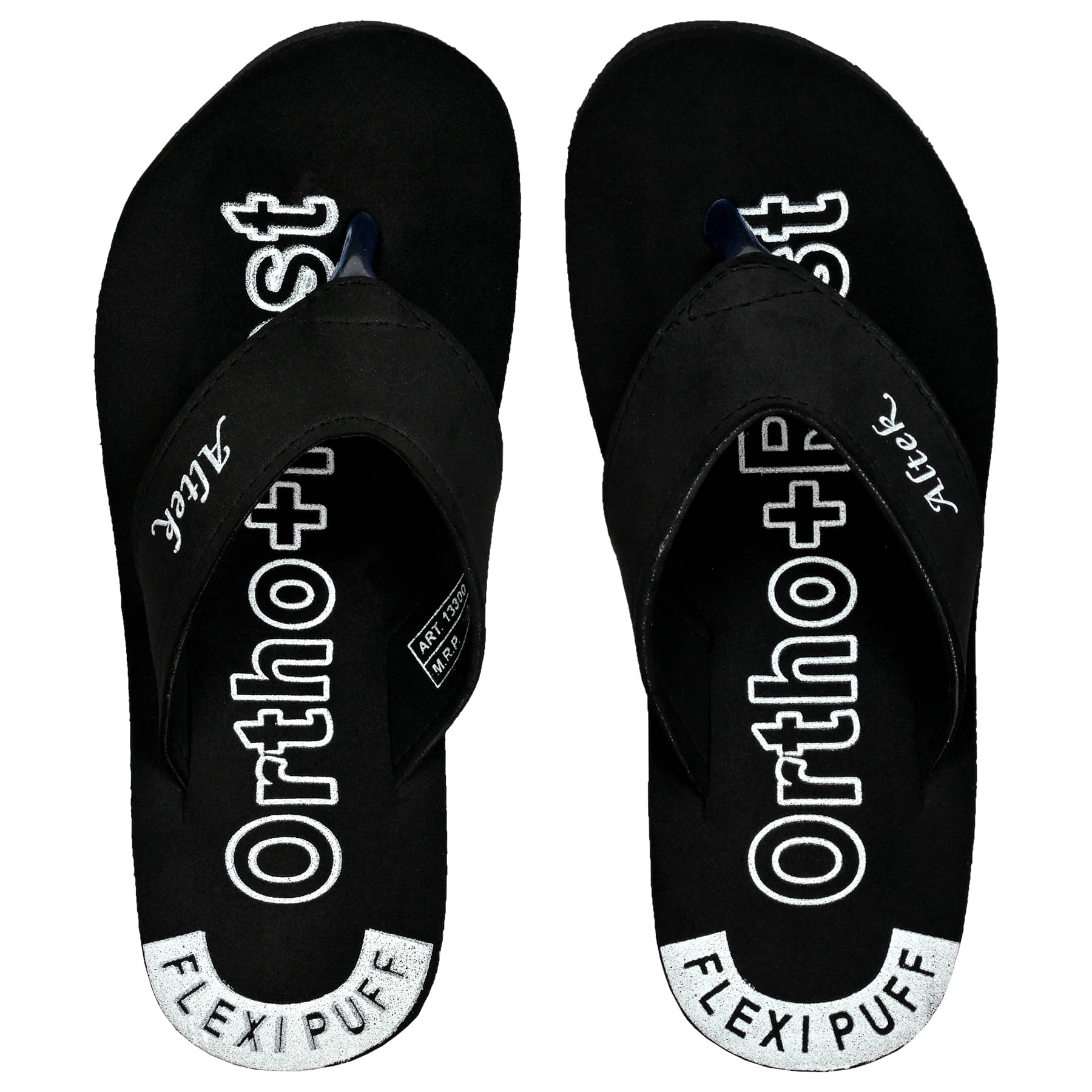 Altek Black Men's Thong Flip Flop