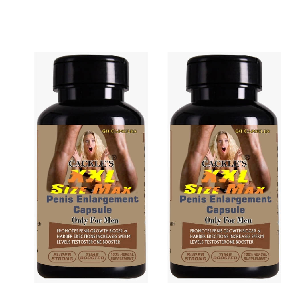 Cackle's Size Max Herbal Capsule, Pack of 60 * 2 = 120Capsules Cackle's Size Max Herbal Capsule, Pack of 60 * 2 = 120Capsules