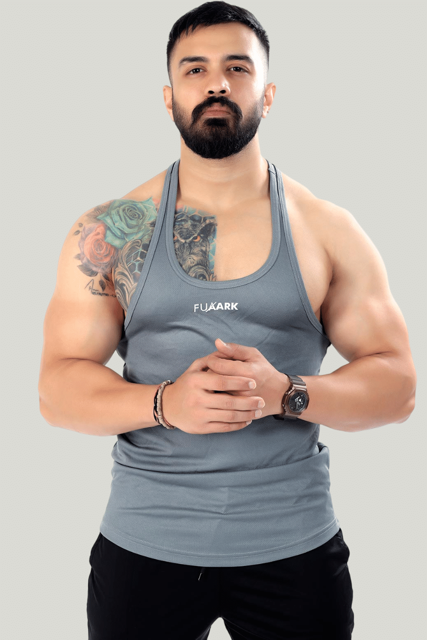     			Fuaark Pack of 1 Polyester Undershirt For Men ( Grey )
