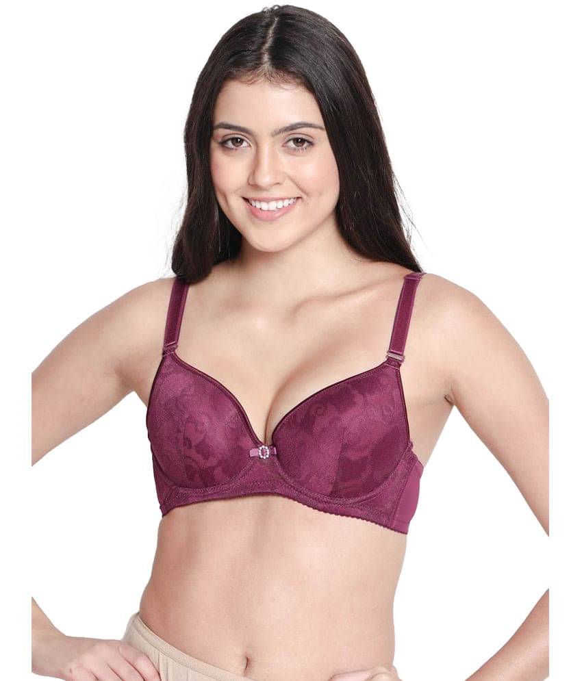Susie Lace Women's Push Up Bra ( Purple ) S031-Purple Susie Lace Women's Push Up Bra ( Purple ) S031-Purple
